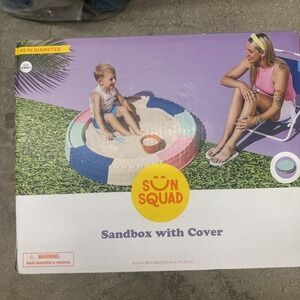 Castle Fort Sandbox with Floor - Sun Squad"" Ideal for Ages 1.5 and Up